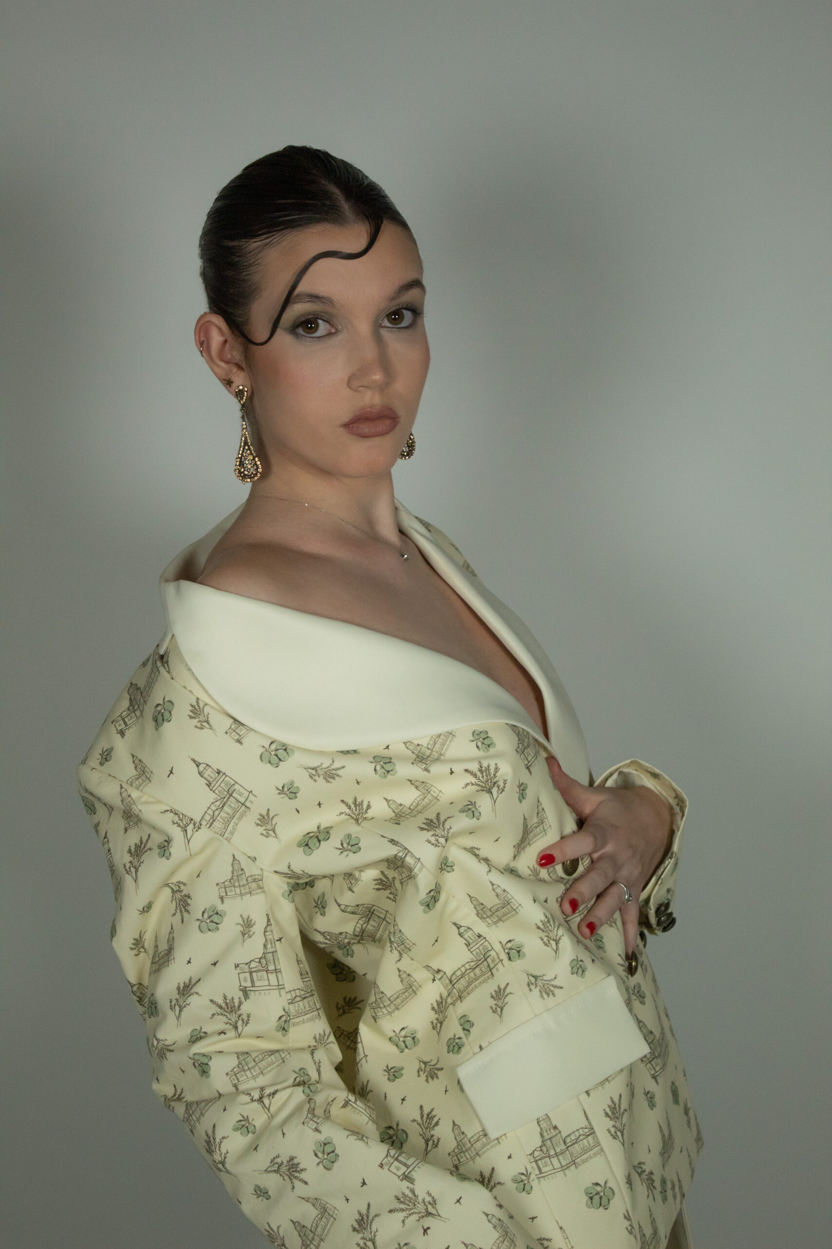 Marina chaqueta estampado